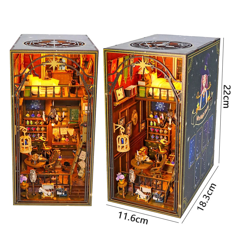 3D Book Nook Kits - Various Styles (some with LED Lights) - Brand New