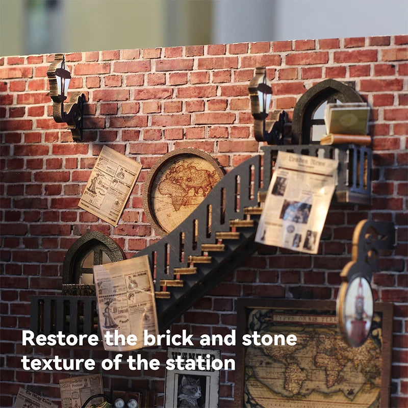 3D Book Nook Kits - Various Styles (some with LED Lights) - Brand New