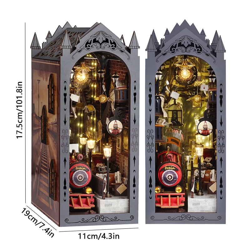 3D Book Nook Kits - Various Styles (some with LED Lights) - Brand New