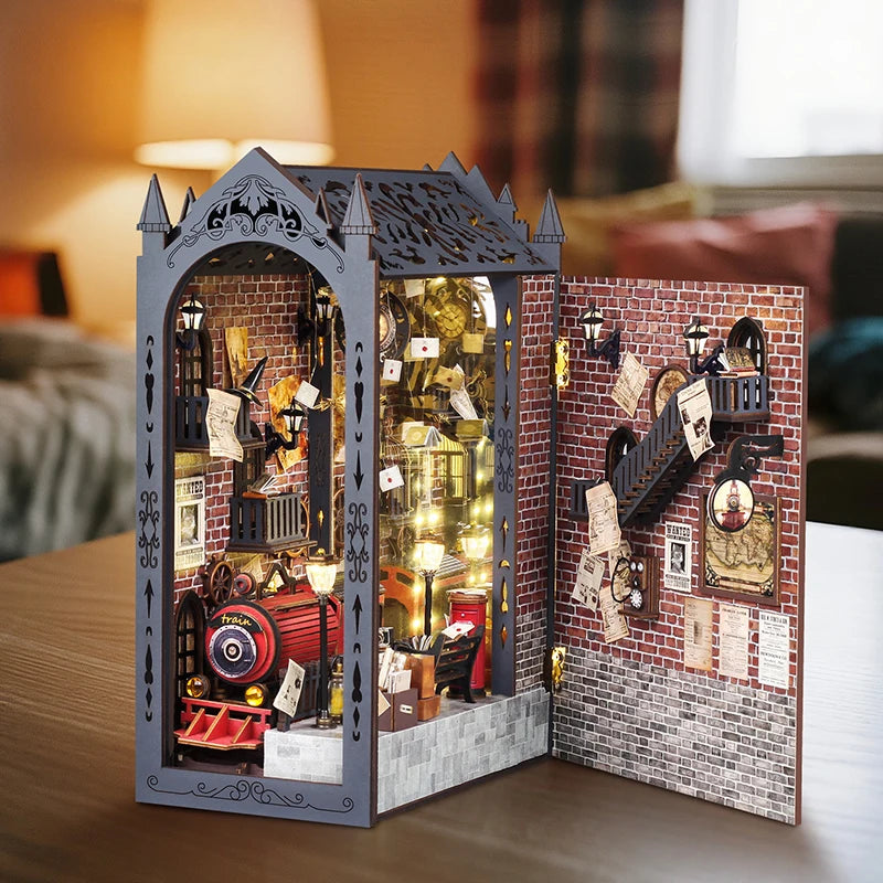 3D Book Nook Kits - Various Styles (some with LED Lights) - Brand New