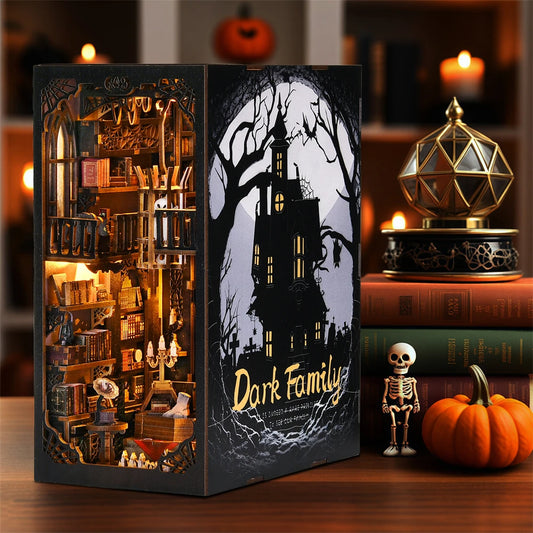 Dark (Addams) Family - 3D DIY Book Nook with LED Lights - Great Gift
