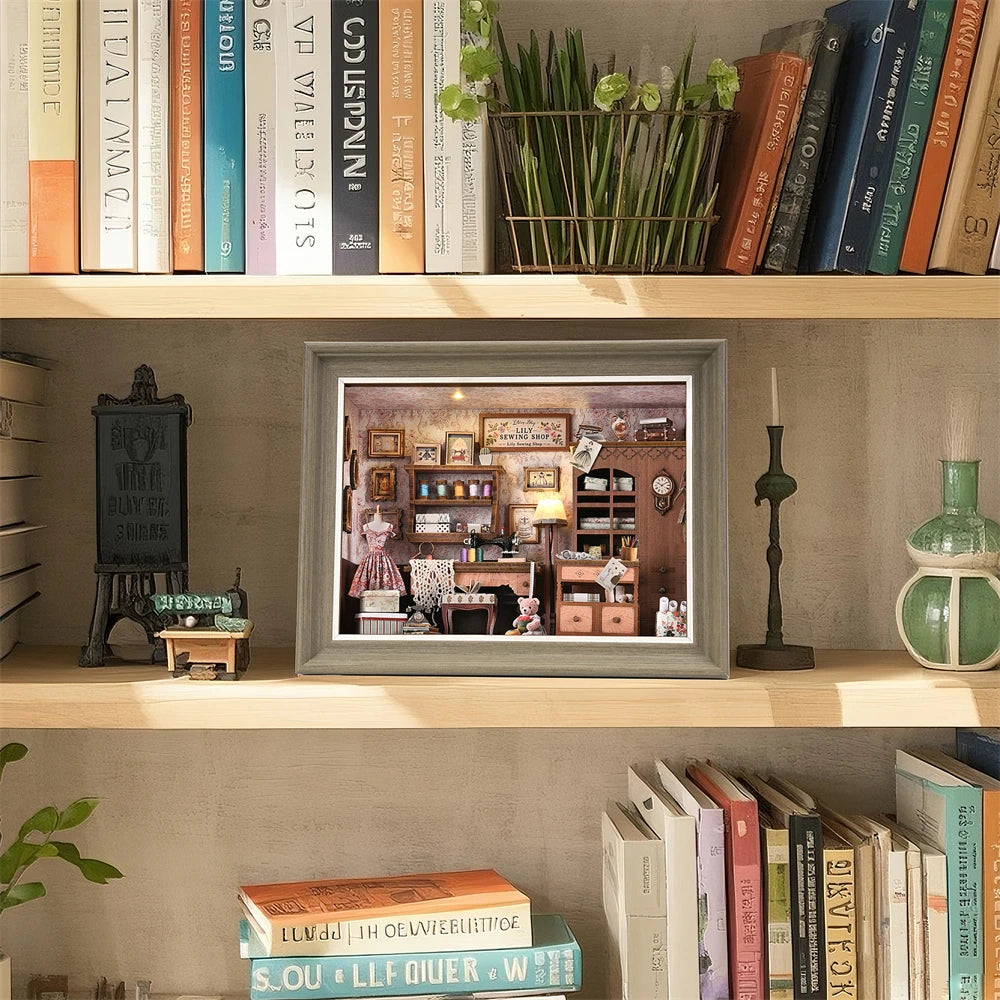 Candy Shop - DIY 3D Book Nook Kit with LED Lights - Brand New