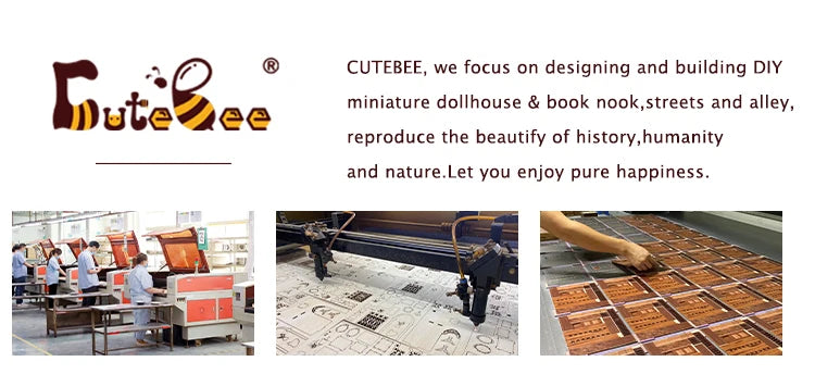 CUTEBEE Eternal Bookstore Book Nook Kit w/LED Lights - Great Gift Idea