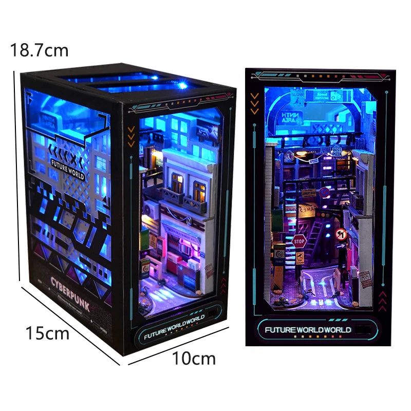 3D Book Nook Kits - Various Styles (some with LED Lights) - Brand New