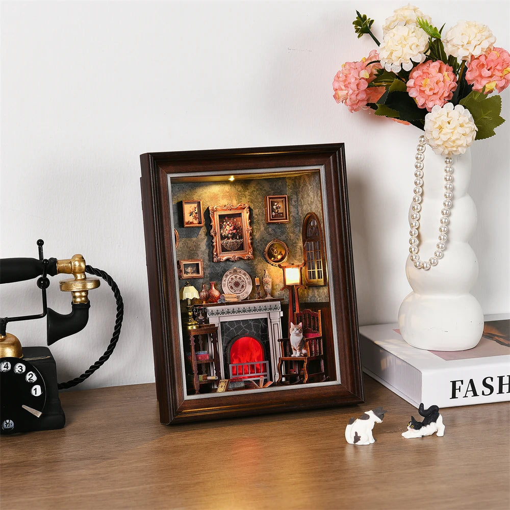 Candy Shop - DIY 3D Book Nook Kit with LED Lights - Brand New