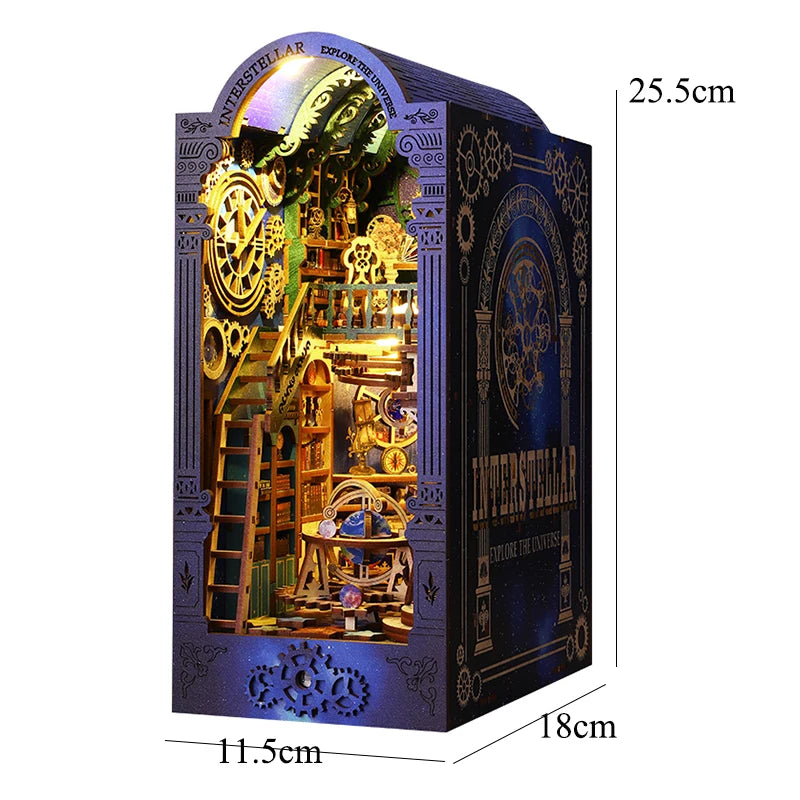 3D Book Nook Kits - Various Styles (some with LED Lights) - Brand New