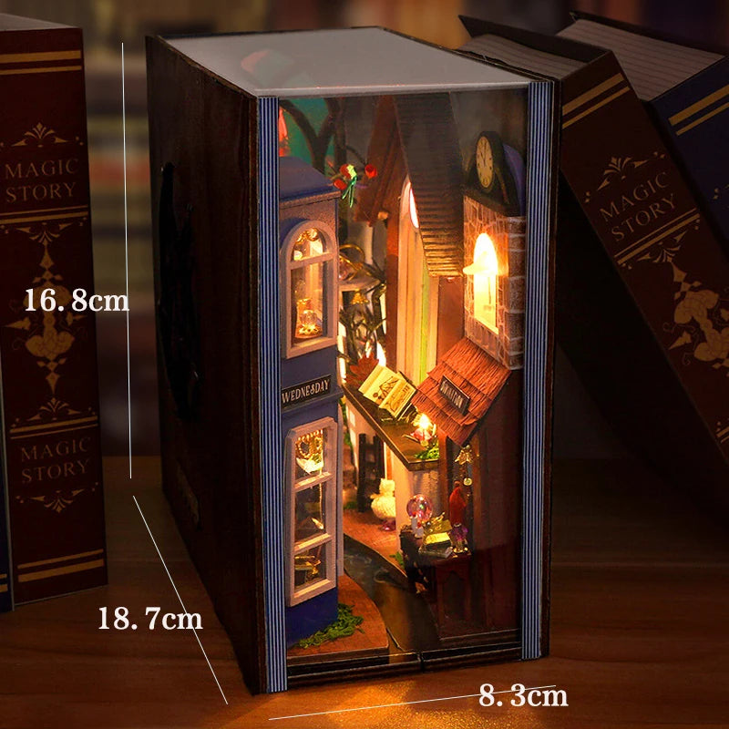 3D Book Nook Kits - Various Styles (some with LED Lights) - Brand New