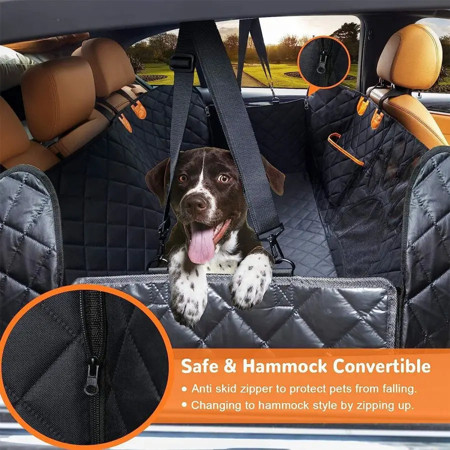Dog Back Seat Hammock - 100% Waterproof & Visual Mesh Window & Door Protection - Brand New